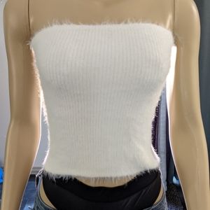 Fuzzy tube top